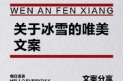 冰雪文案怎么写_冰雪艺术文案范例