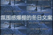 冬季艺术文案怎么写_冬季艺术文案灵感来源