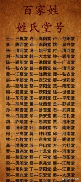 百家姓辈分查询_历代字辈对照表