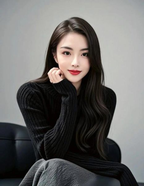 黑毛衣艺术照怎么拍_黑毛衣写真姿势推荐