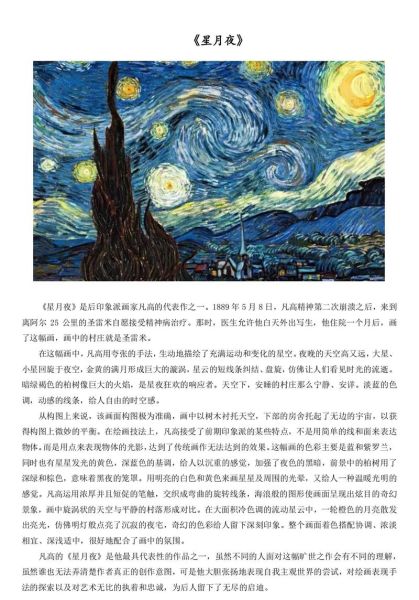 梵高《星夜》背后故事_为什么星星会旋转