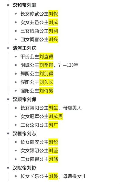 历史公主大全_古代公主名字有哪些