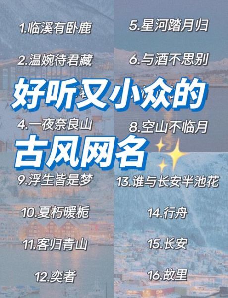 历史账号名称大全_如何取一个不被占用的古风ID