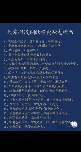 励志名句有哪些_如何运用