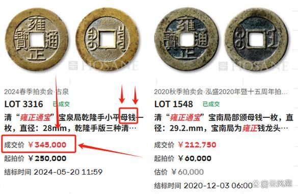 清朝铜钱大全_价格表