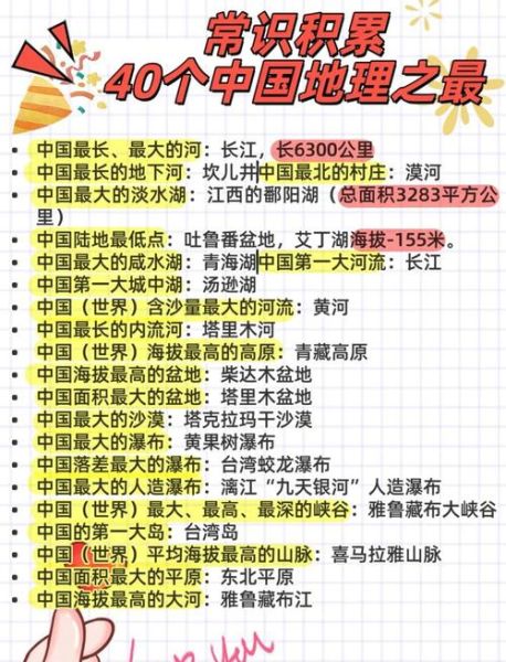 中国地理之最有哪些_世界历史常识大全