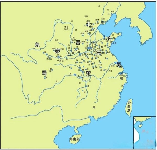 春秋历史图片大全_春秋地图演变过程