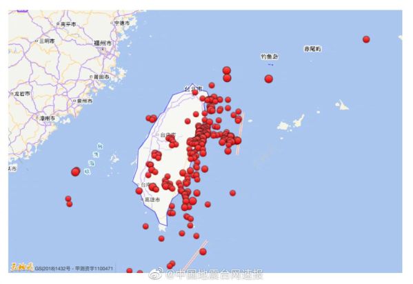 台湾地震历史大全_台湾地震带分布图