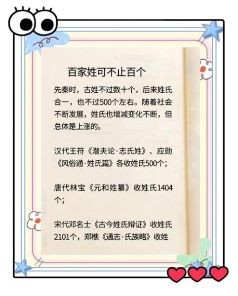 百家姓起源_姓氏历史大全